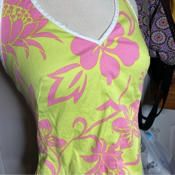 Trina Turk Neon Tropical Halter Top - Picture 4 of 7